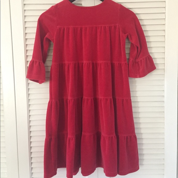 Hannah Andersson Red Velvet girls Dress - Picture 2 of 3